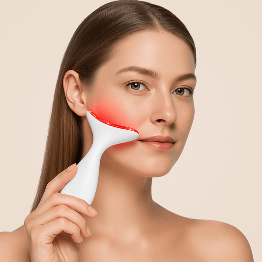LymphLift™ – 2-in-1 Red Light Therapy & Micro-Vibration Facial Massager