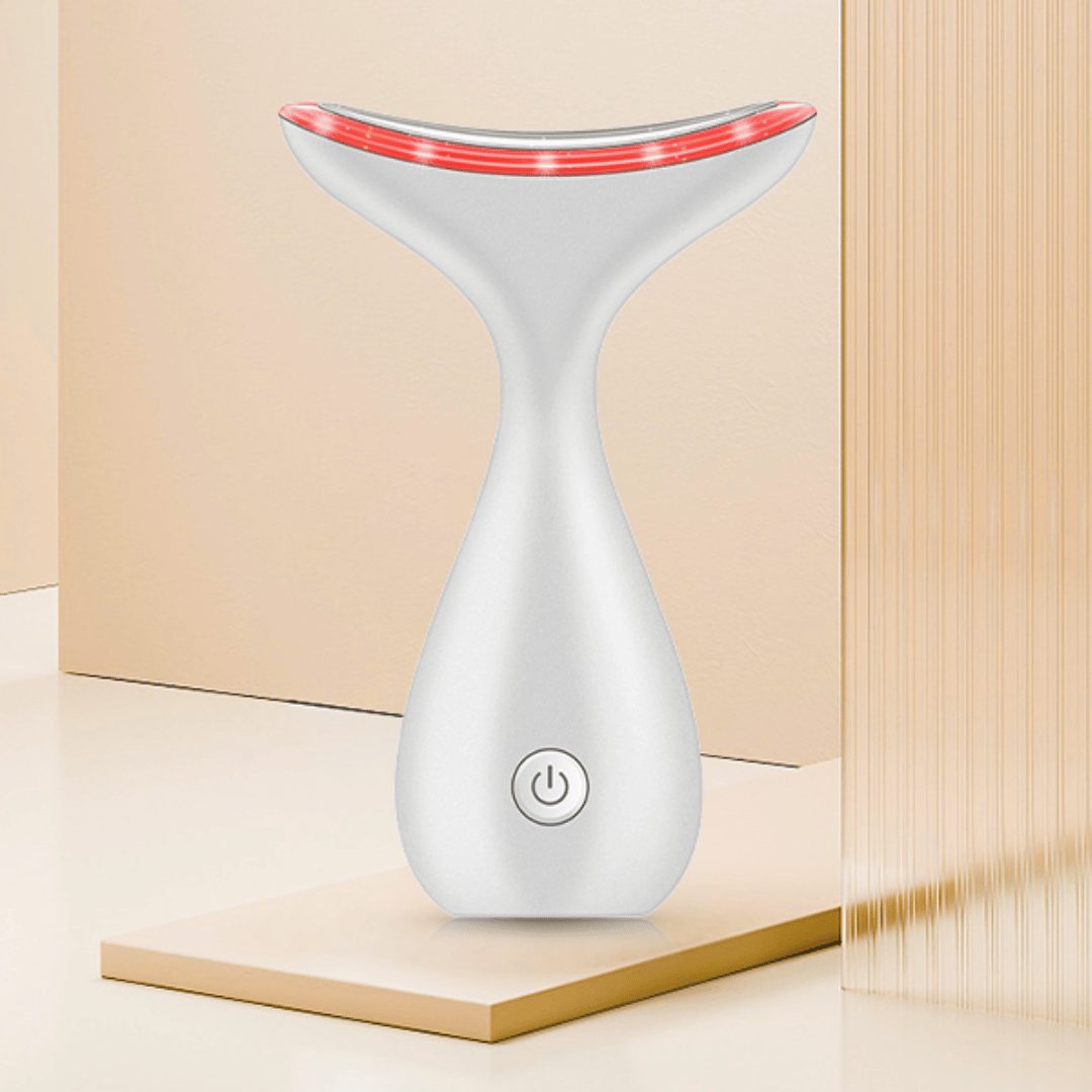 LymphLift™ – 2-in-1 Red Light Therapy & Micro-Vibration Facial Massager